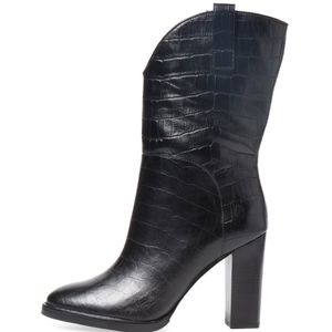 Sigerson Morrison Alligator Print Calf High Boots